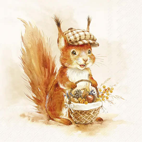 Ihr Cocktail-Servietten MONTY cream 25X25 cm