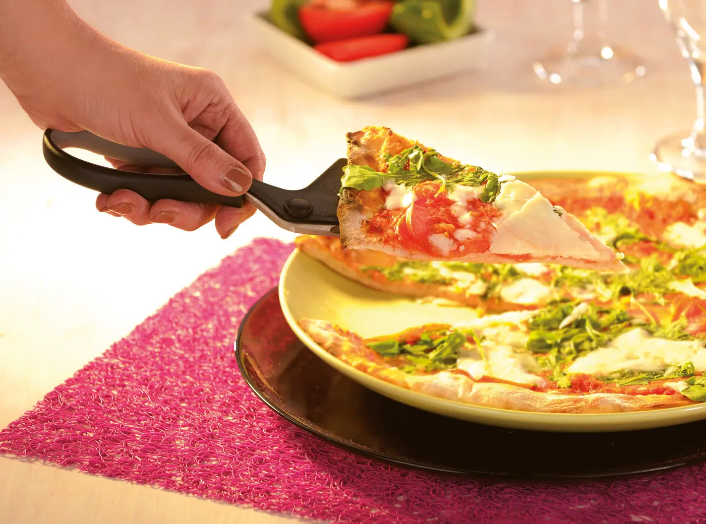 Gefu Pizzaschere PEZZO Schwarz, silber