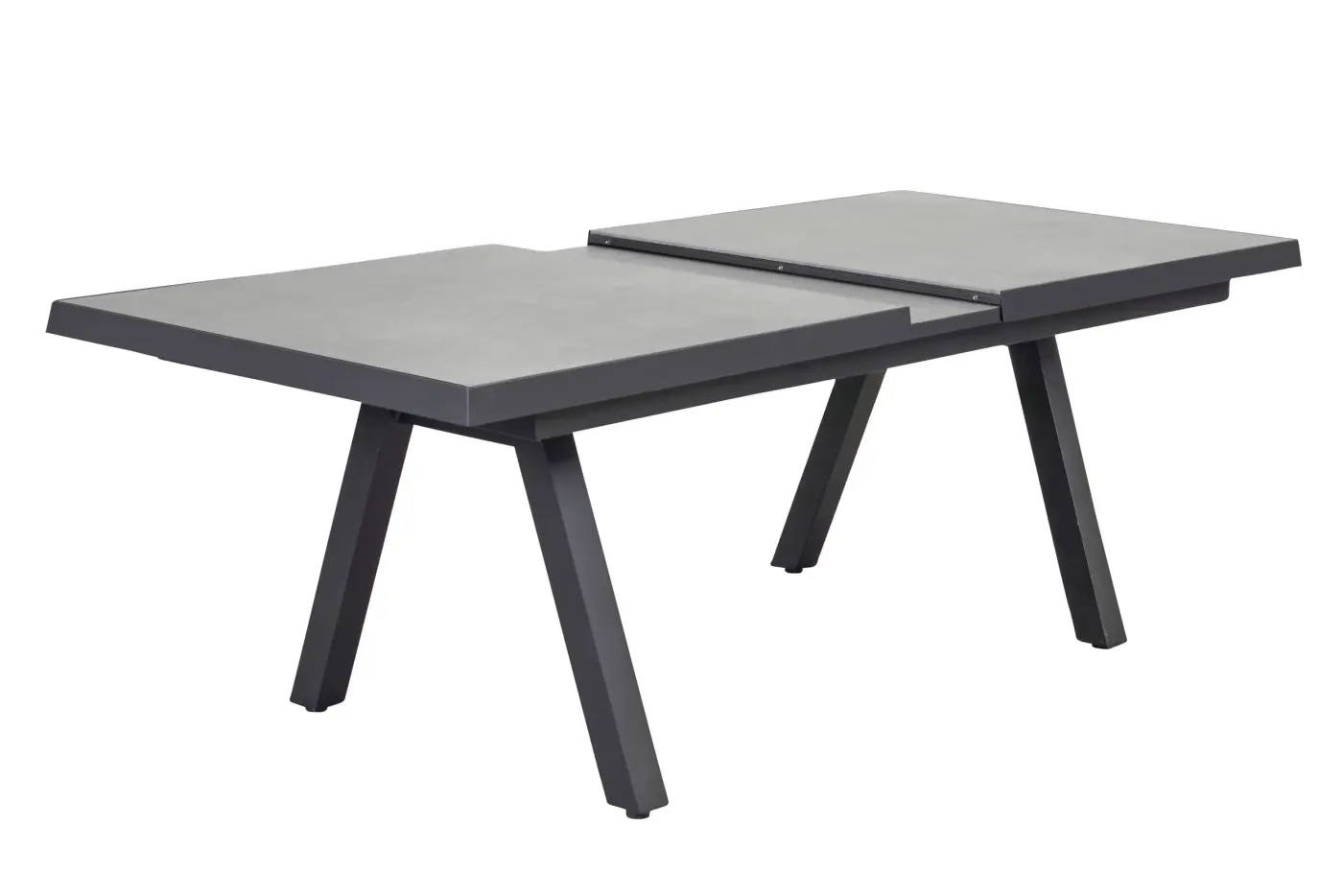 LC Garden Ausziehtisch Serie Vivera Beton Optik/anthrazit ca. 200/260 x 100 x 75cm
