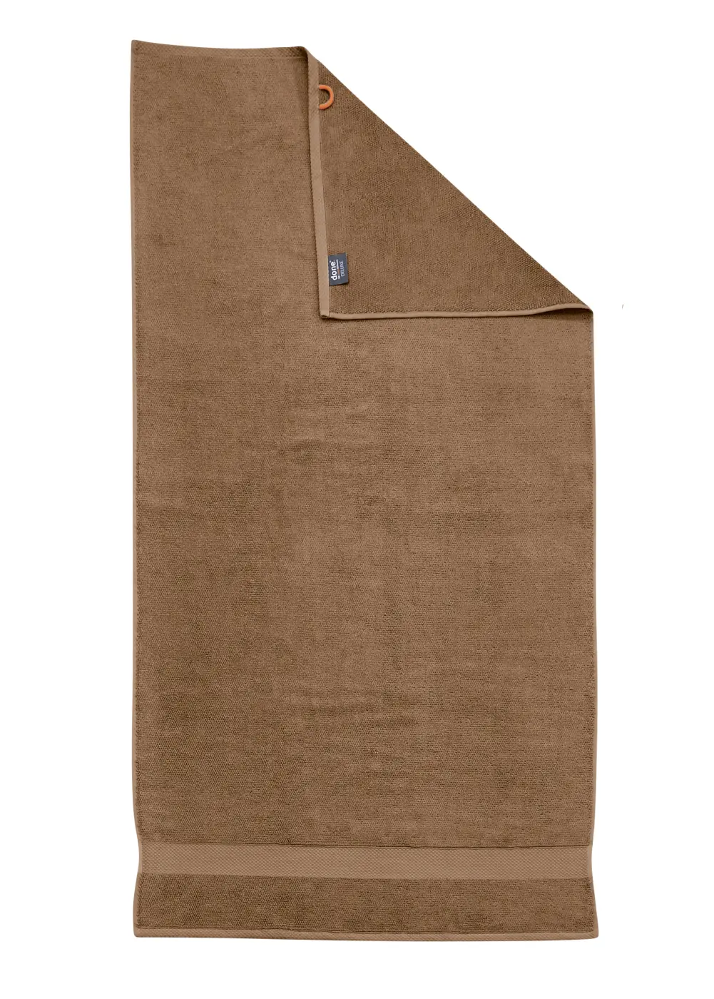 DONE. Deluxe Duschtuch cognac 70 x 140 cm
