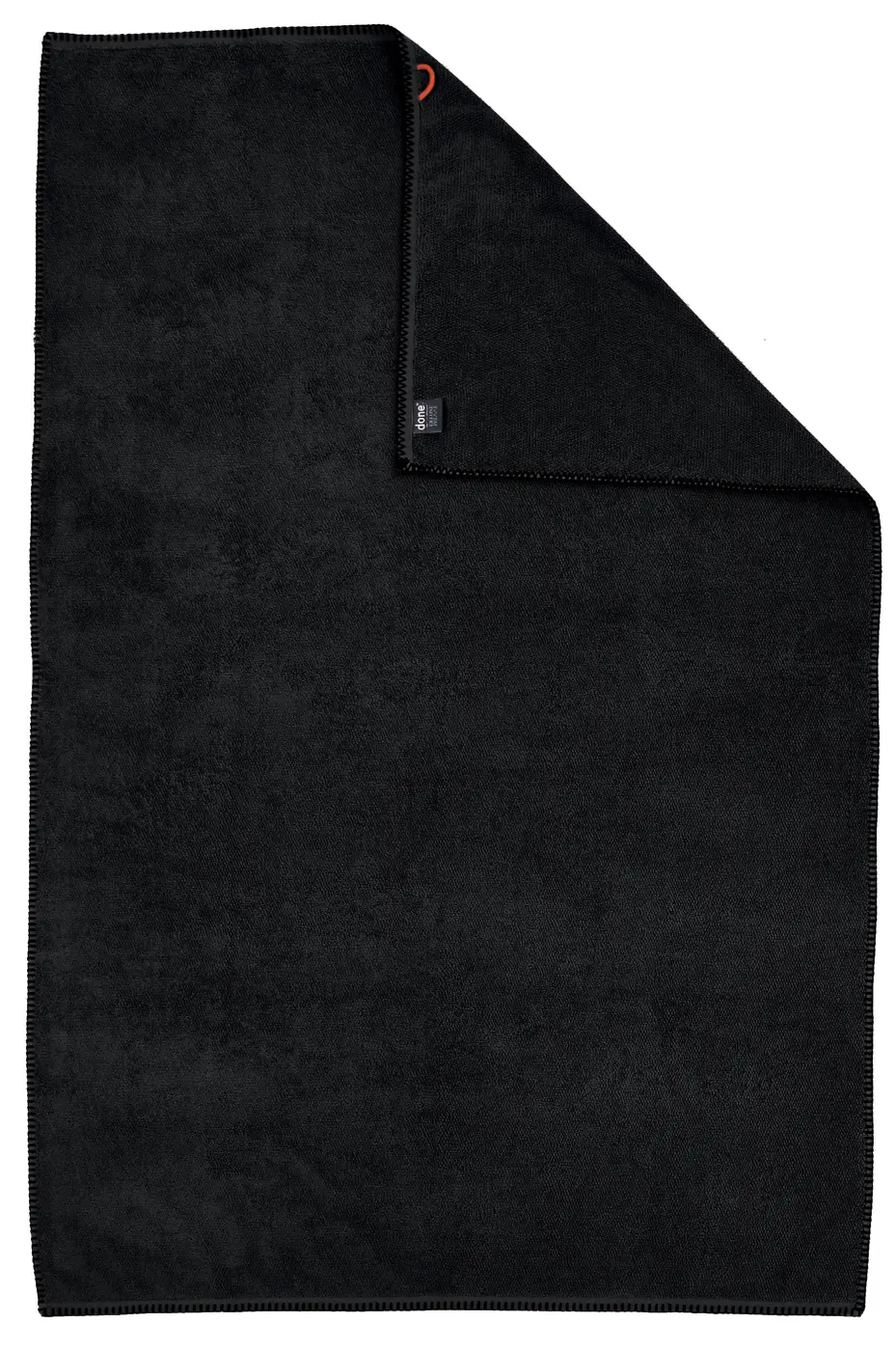 DONE. DELUXE PRIME Duschtuch XL schwarz 100 x 150 cm