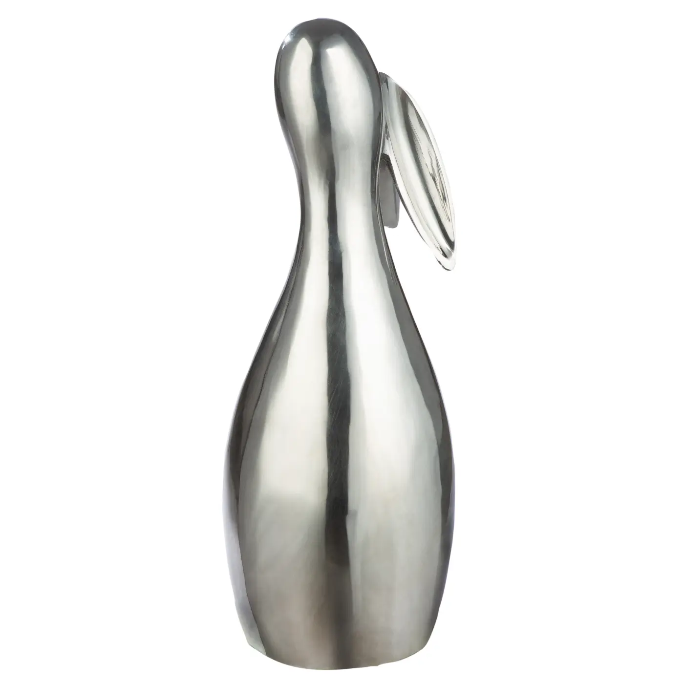 Gilde Figur Hase Bunnie silberfarben 92 cm Aluminium