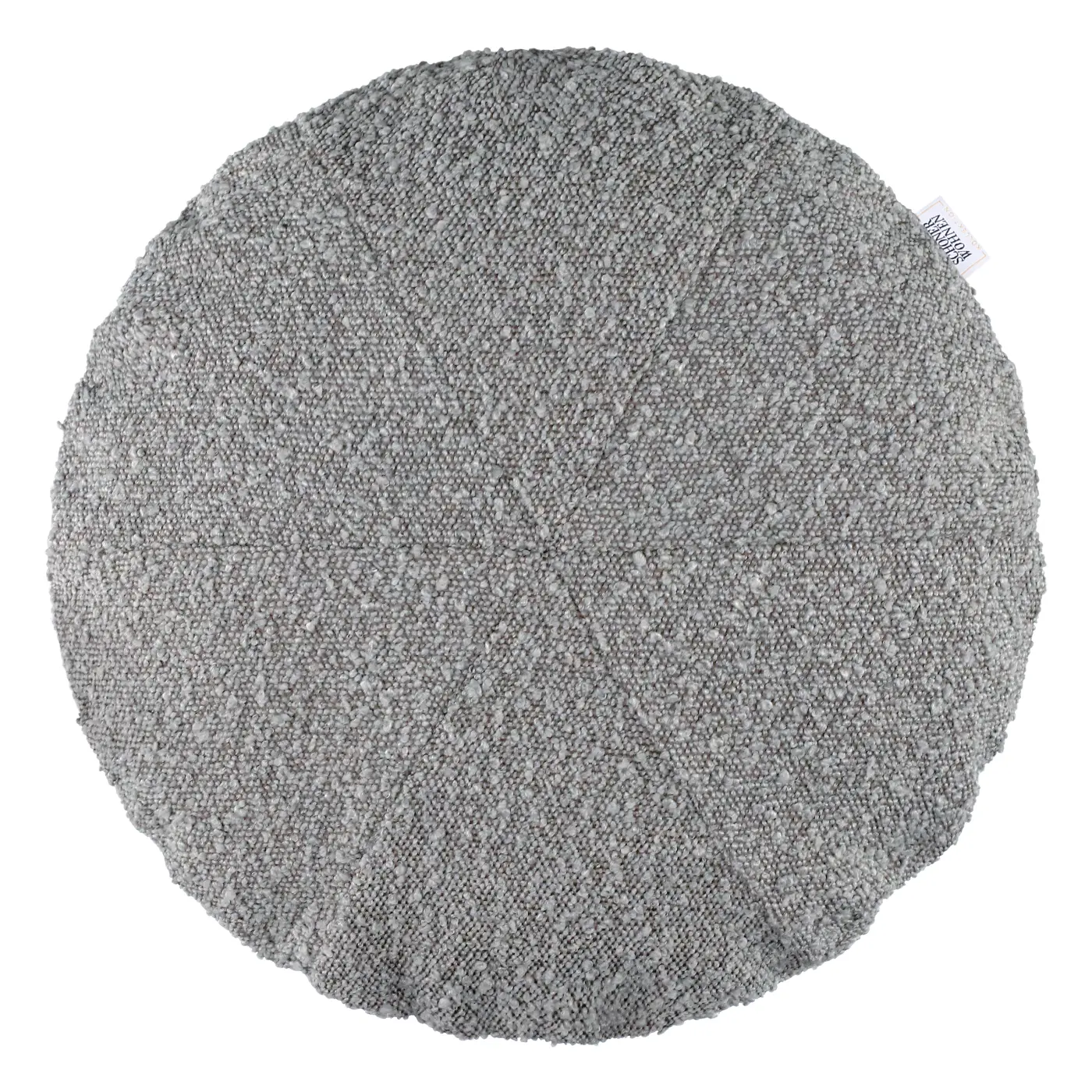 Schöner Wohnen Zierkissenhülle mit Füllung  Uni grau rund