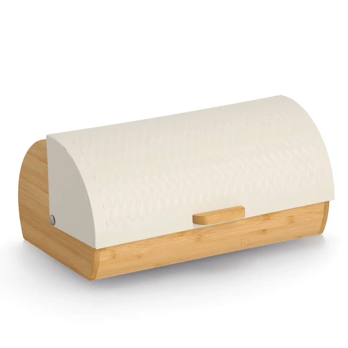 Zeller Brotkasten Bambus/Metall creme