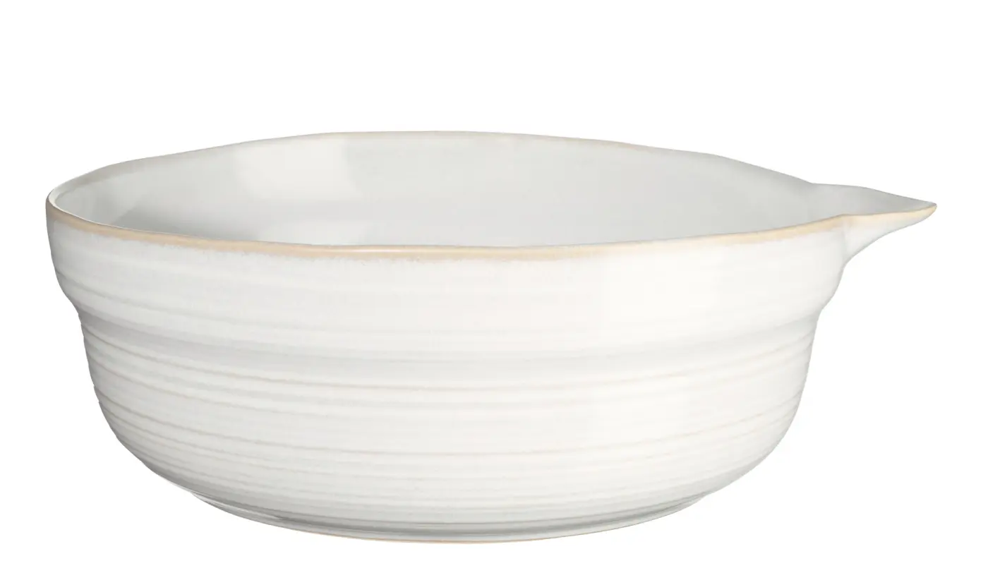 ASA Schale mit Ausgießer manuale oat/weiß ASA Schale mit Ausgießer manuale oat/weiß