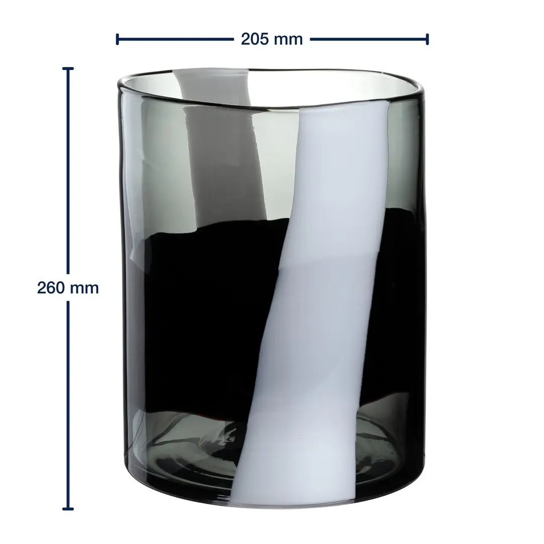 Leonardo Vase BANDA NERA schwarz 27 cm