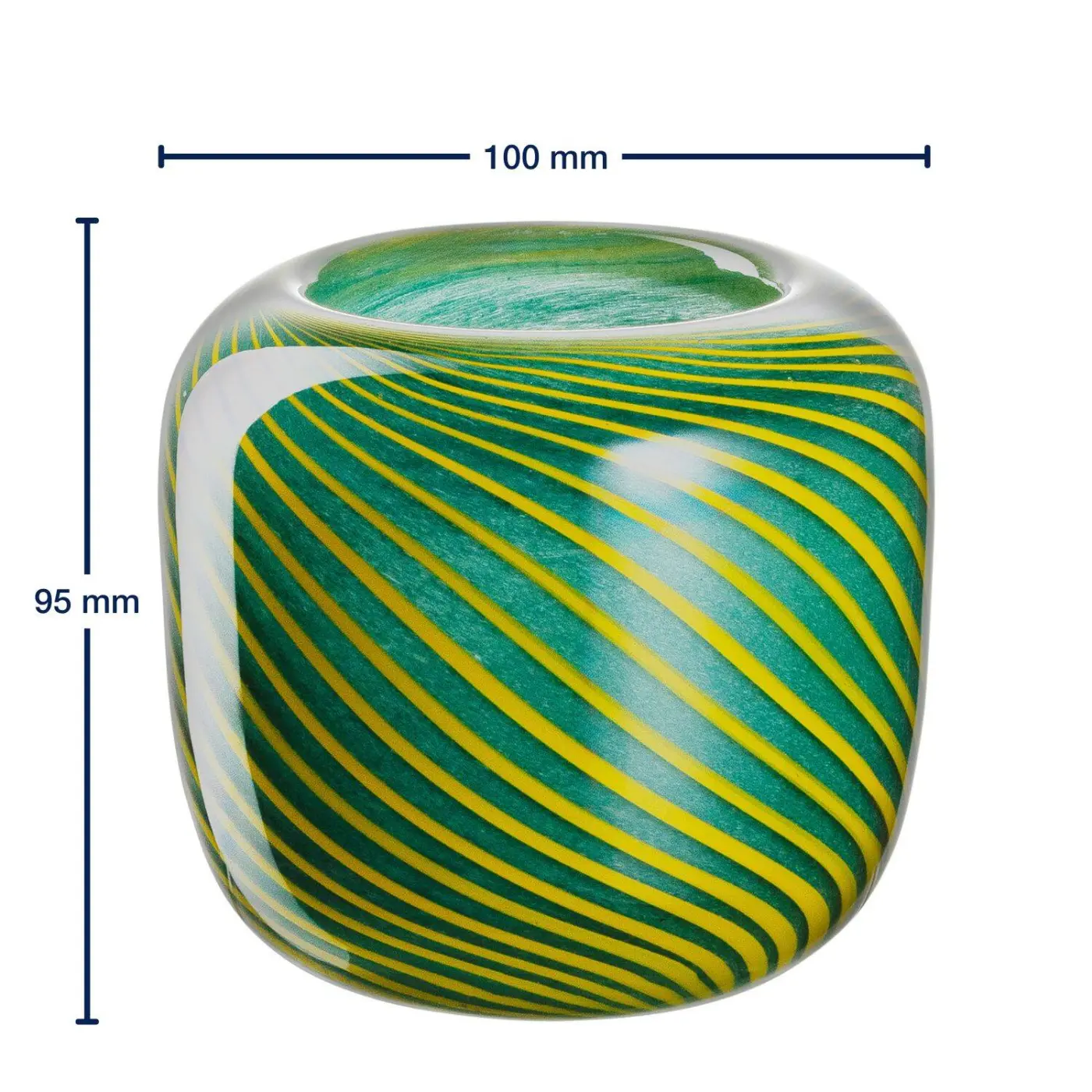 Leonardo Vase FILO COLORI grün 11,2 cm