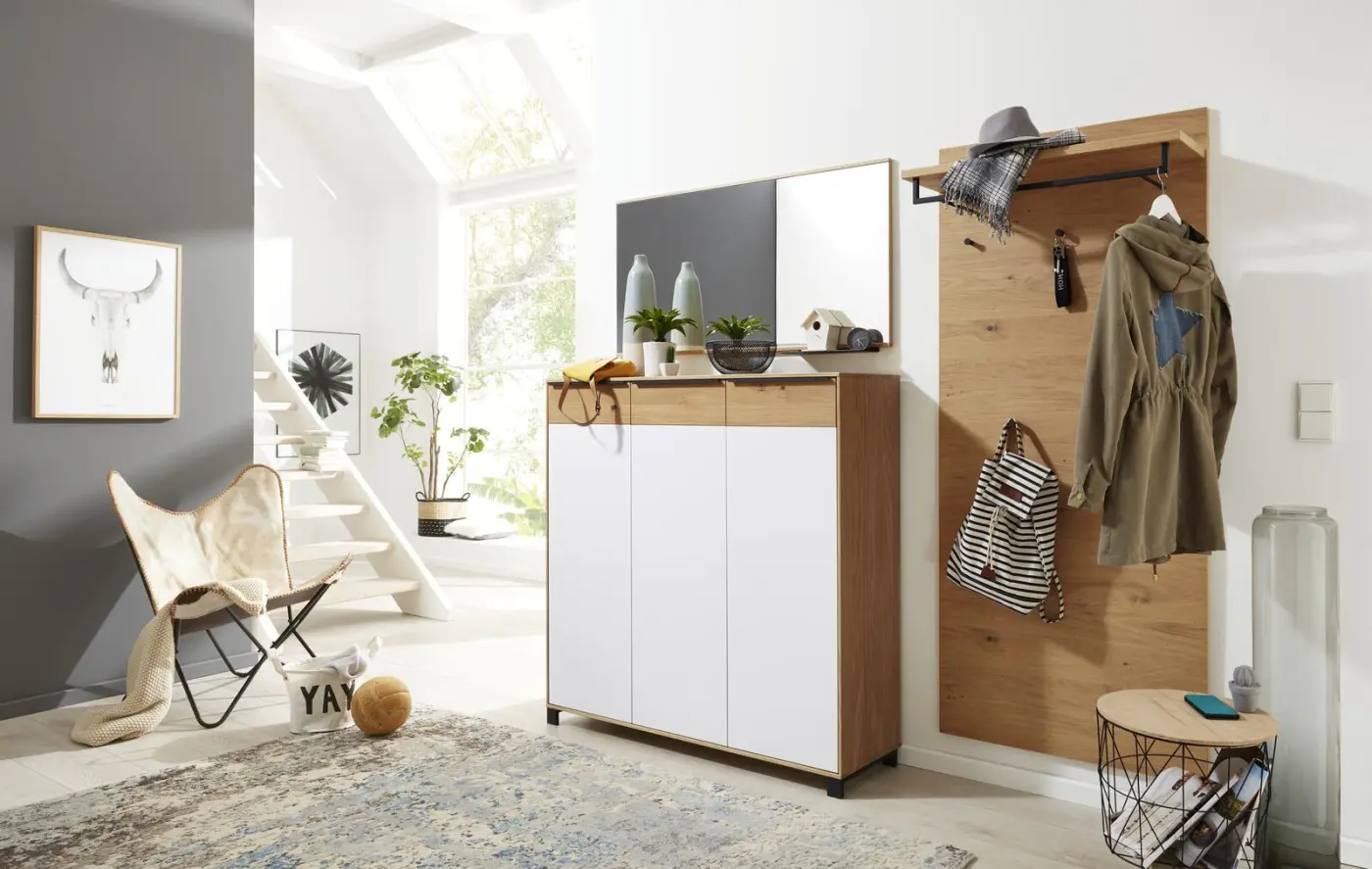 Interliving  Garderobenpaneel Serie IL 6005 Balkeneiche