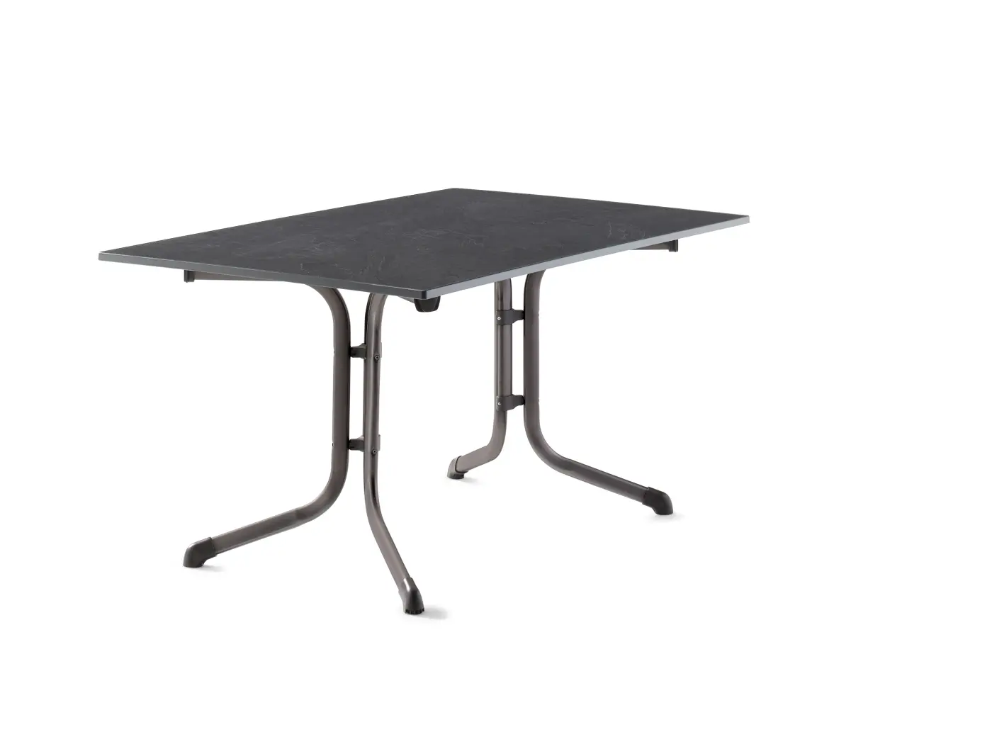 Sieger Boulevard-Klapptisch eisengrau / Schiefer anthrazit 140 x 90cm