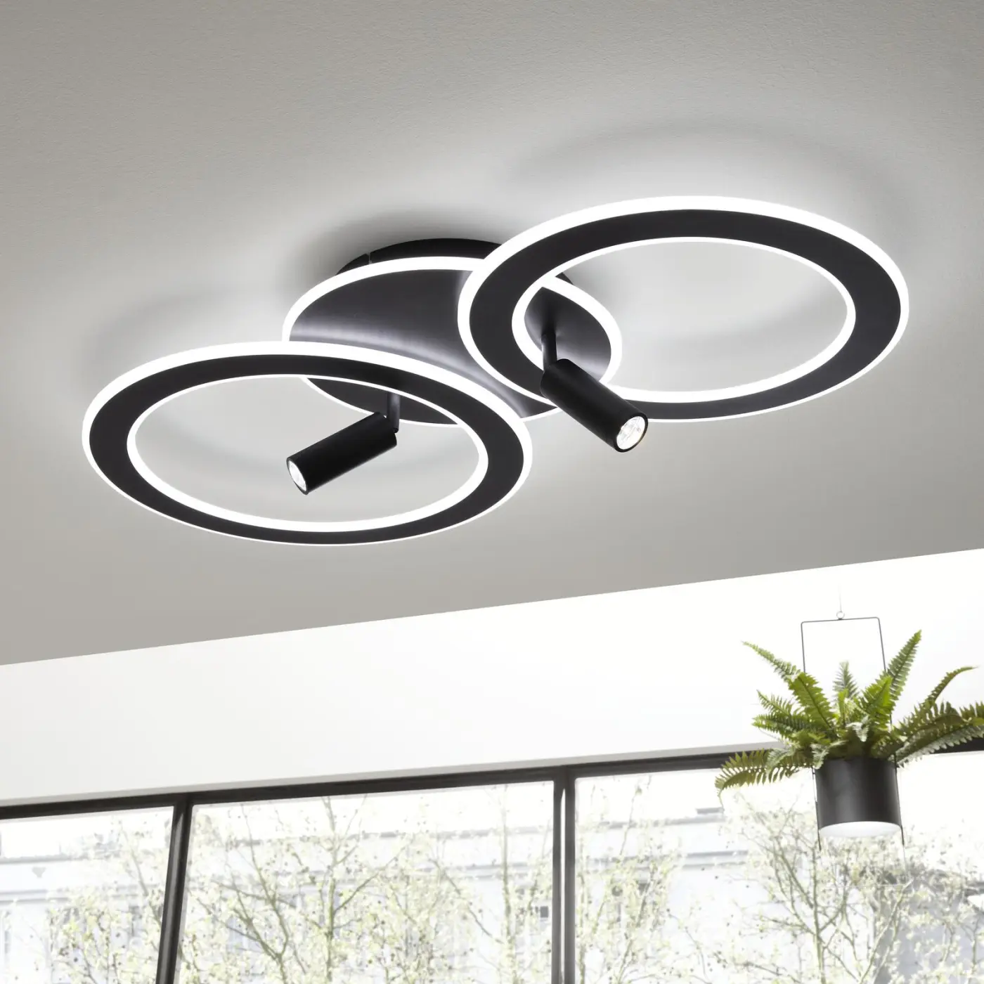 Interliving Deckenleuchte IL 9336 Schwarz