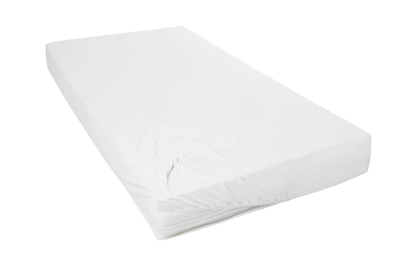 Hahn Mako-Feinjersey-Spannbetttuch weiß 100x200cm