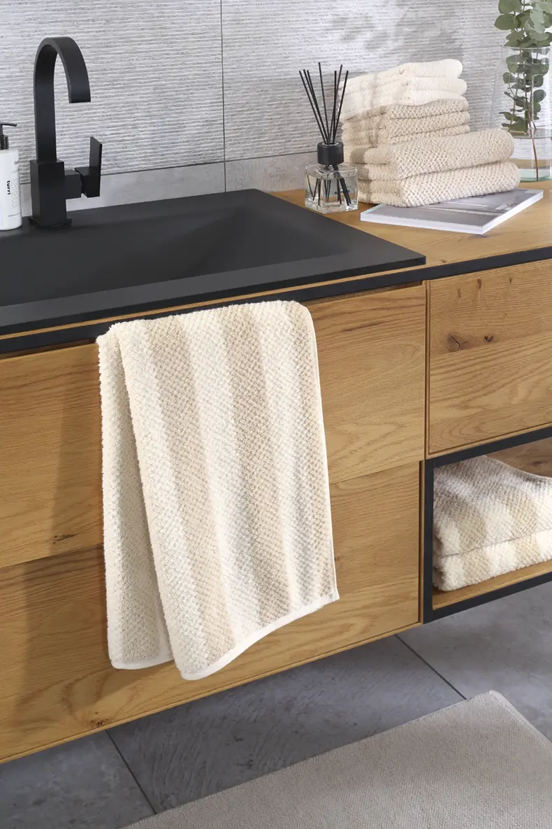 Cawö Handtuch Pure beige 50/100 cm