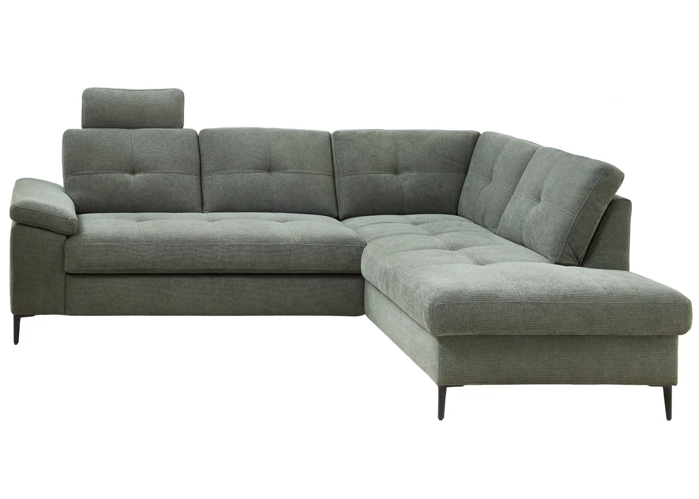 Benformato Eckkombination Wali grün ca. 244x196 cm