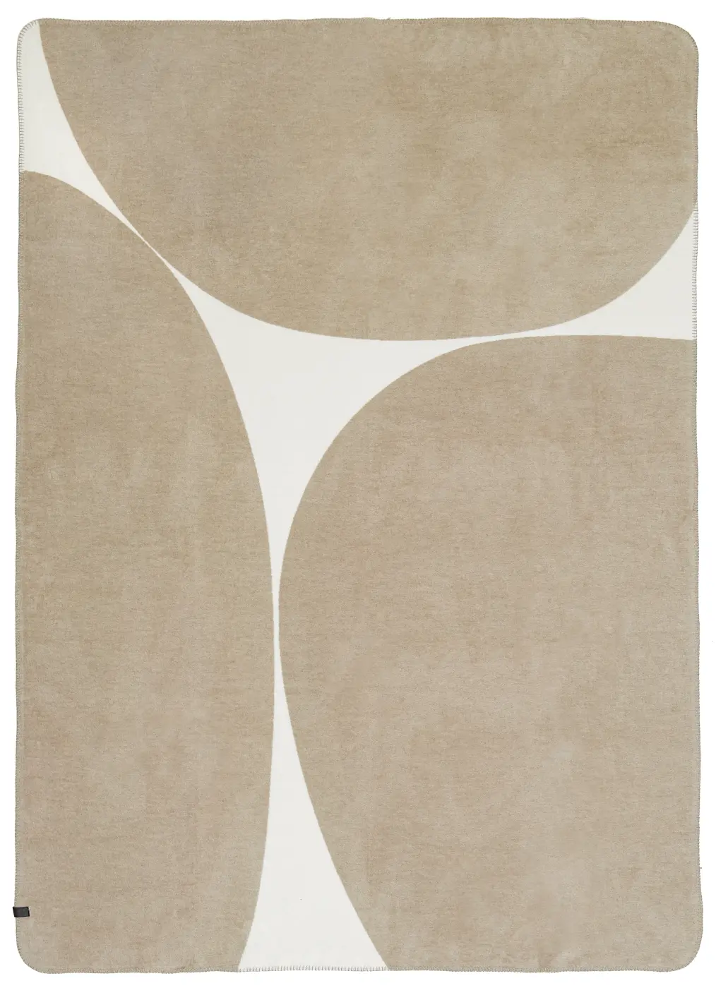 Schöner Wohnen Plaid  Ellipsen beige 150x200cm