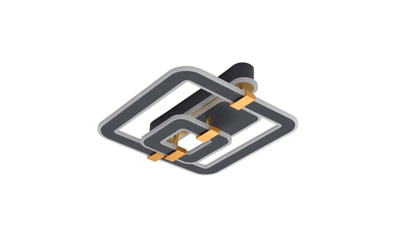 Interliving Deckenleuchte IL 9330 Grau Metall