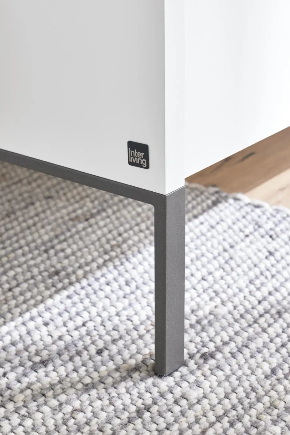 Interliving Schlafzimmer Kombination Serie 1033 weiß mit Glaseinlage mit Zubehör