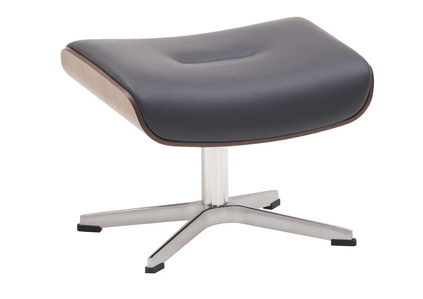Conform  Hocker Timeout Schale walnut, Sitz schwarz