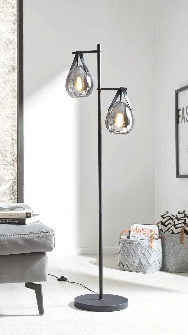 Interliving Stehleuchte IL 9332 Schwarz