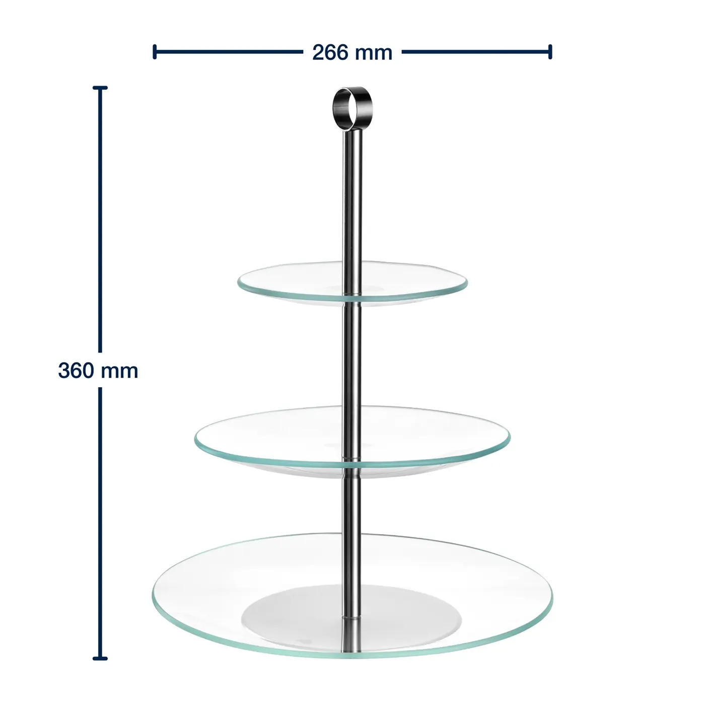 Leonardo Etagere CENA silber 4,5 cm