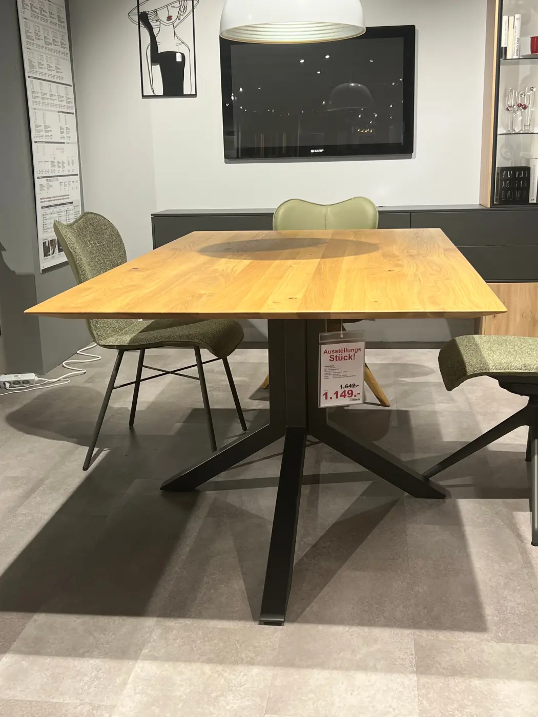 Interliving  Esstisch Serie 5115 astige Eiche 180x100 cm