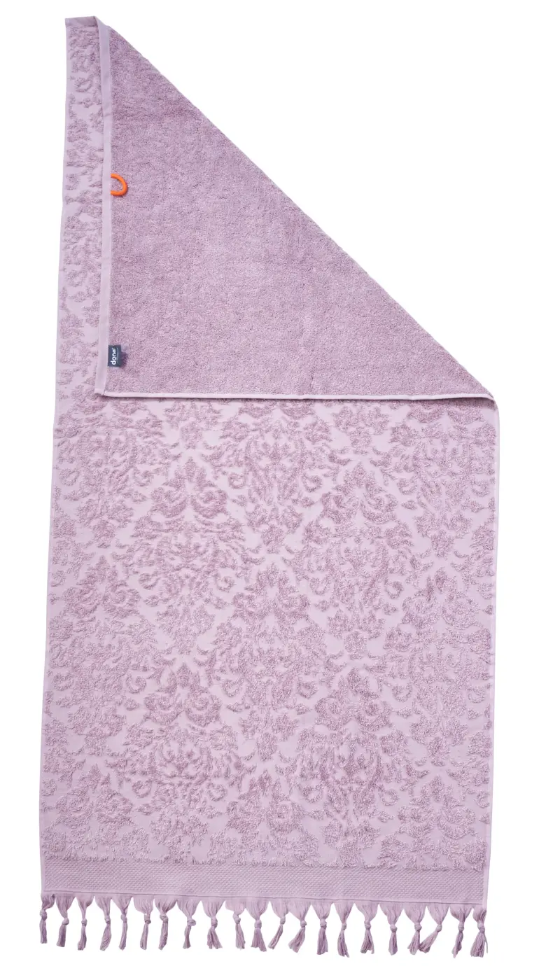 DONE. Provence Ornaments Duschtuch  old rosé  70 x 140 cm