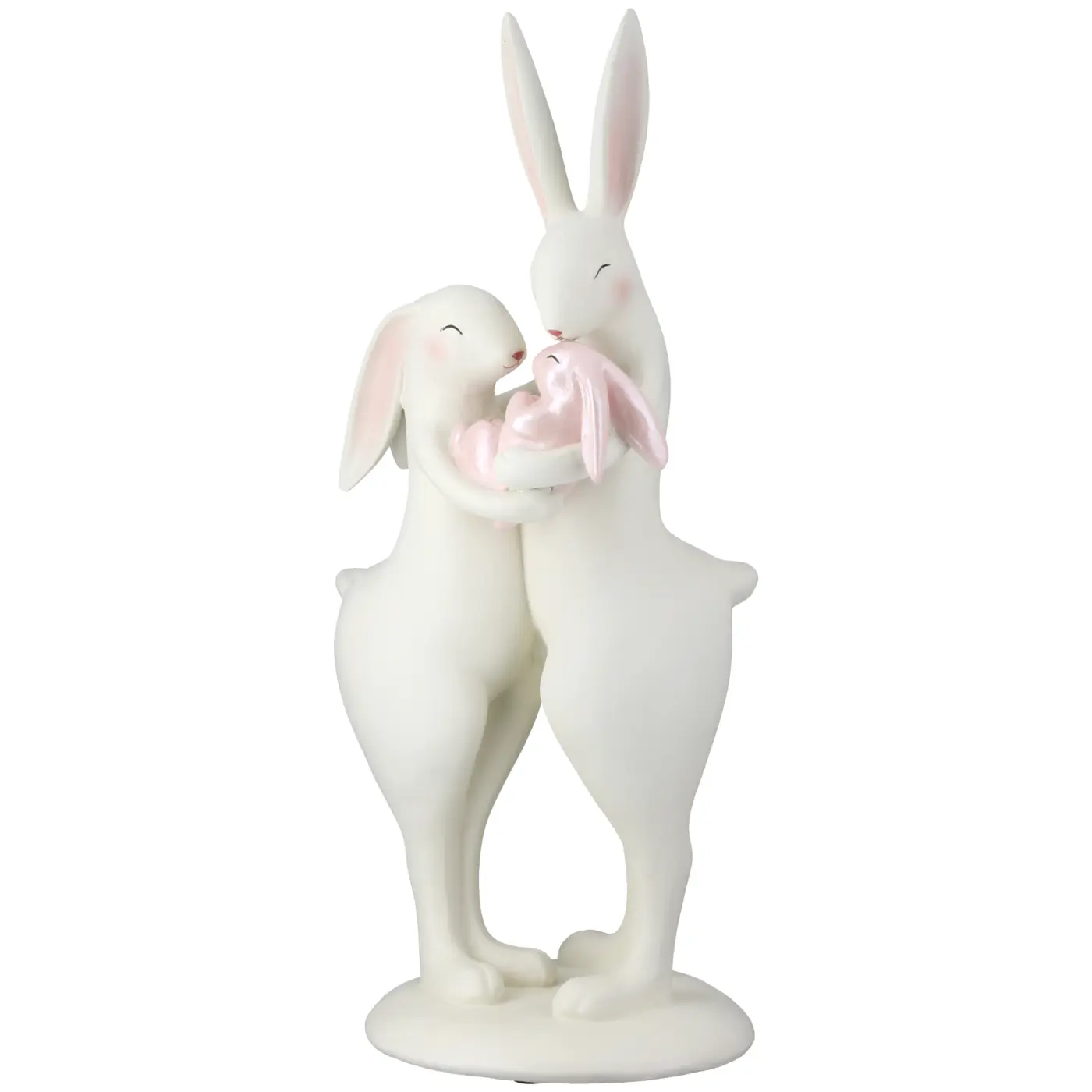 Gilde Figur Hase weiß 35 cm Kunstharz