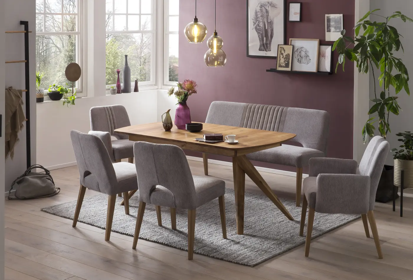 Standard Tisch Anor 160(210)x90 cm Eiche rustik 
