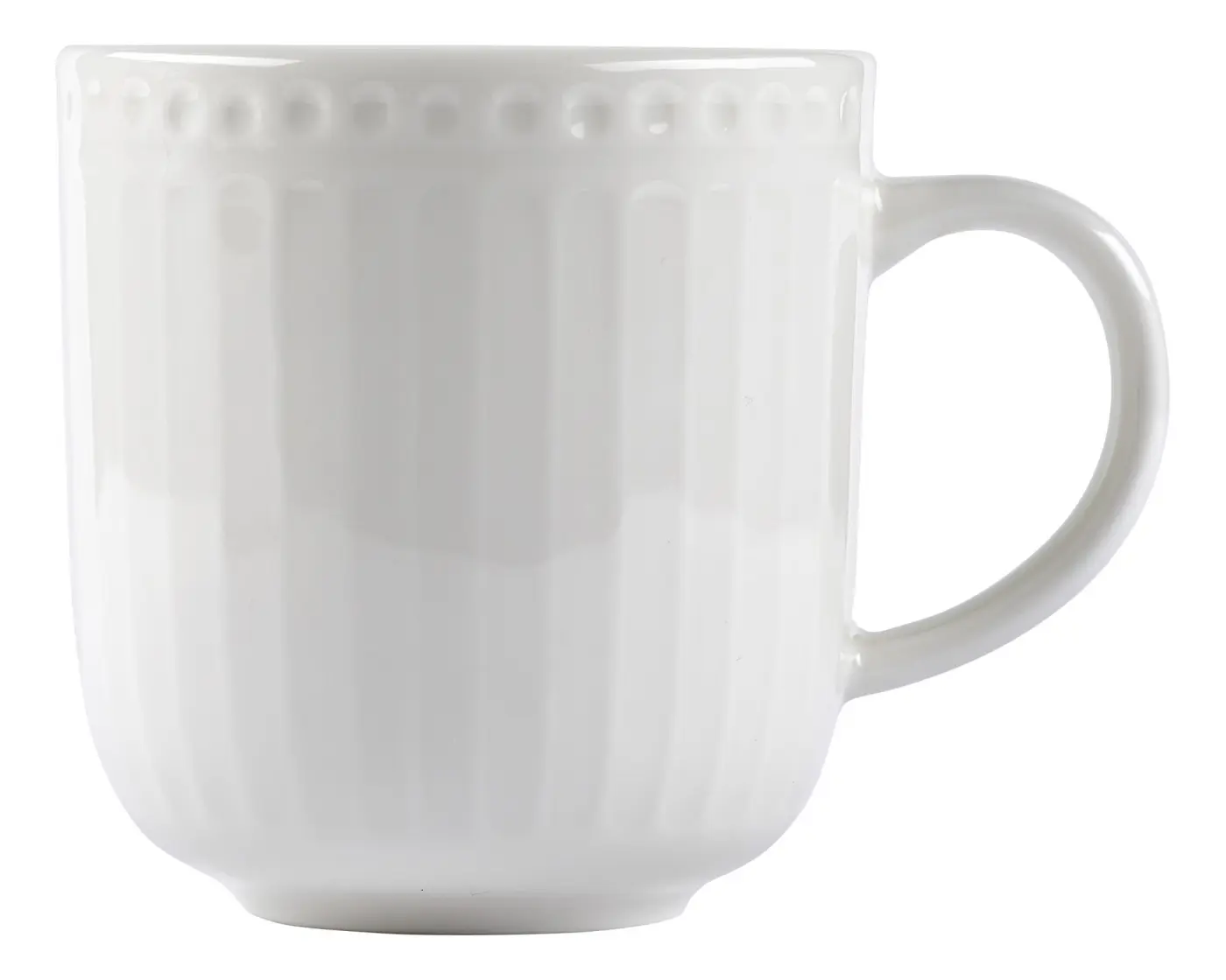 RItzenhoff & Breker Becher Sofia weiß mit Reliefdekor 420ml