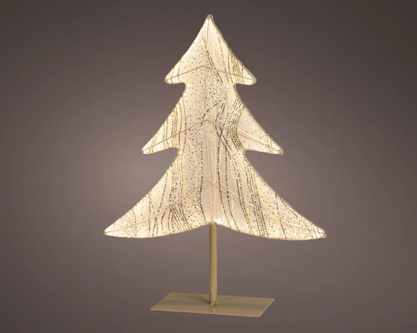 Gilde Handwerk LED-Tannenbaum Eclipse gold 53 cm