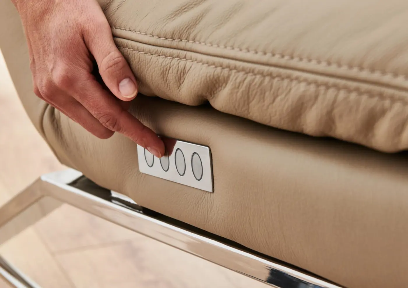 Willi Schillig Relaxliege mit Motor 47000 - daily dreams mit Motor Leder uni stone