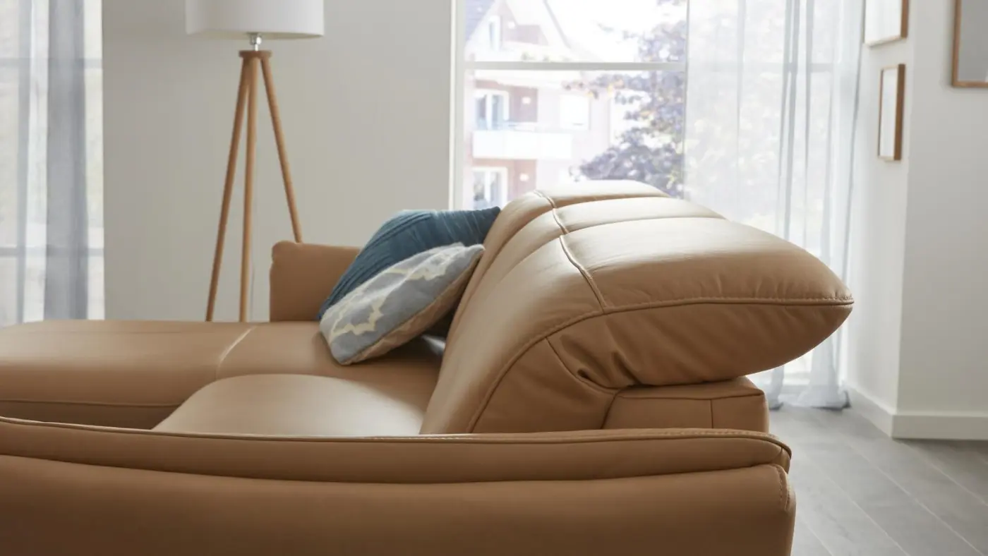 Polinova Polstergruppe MM-PN1161 Leder honey ca. 169 x 311 cm