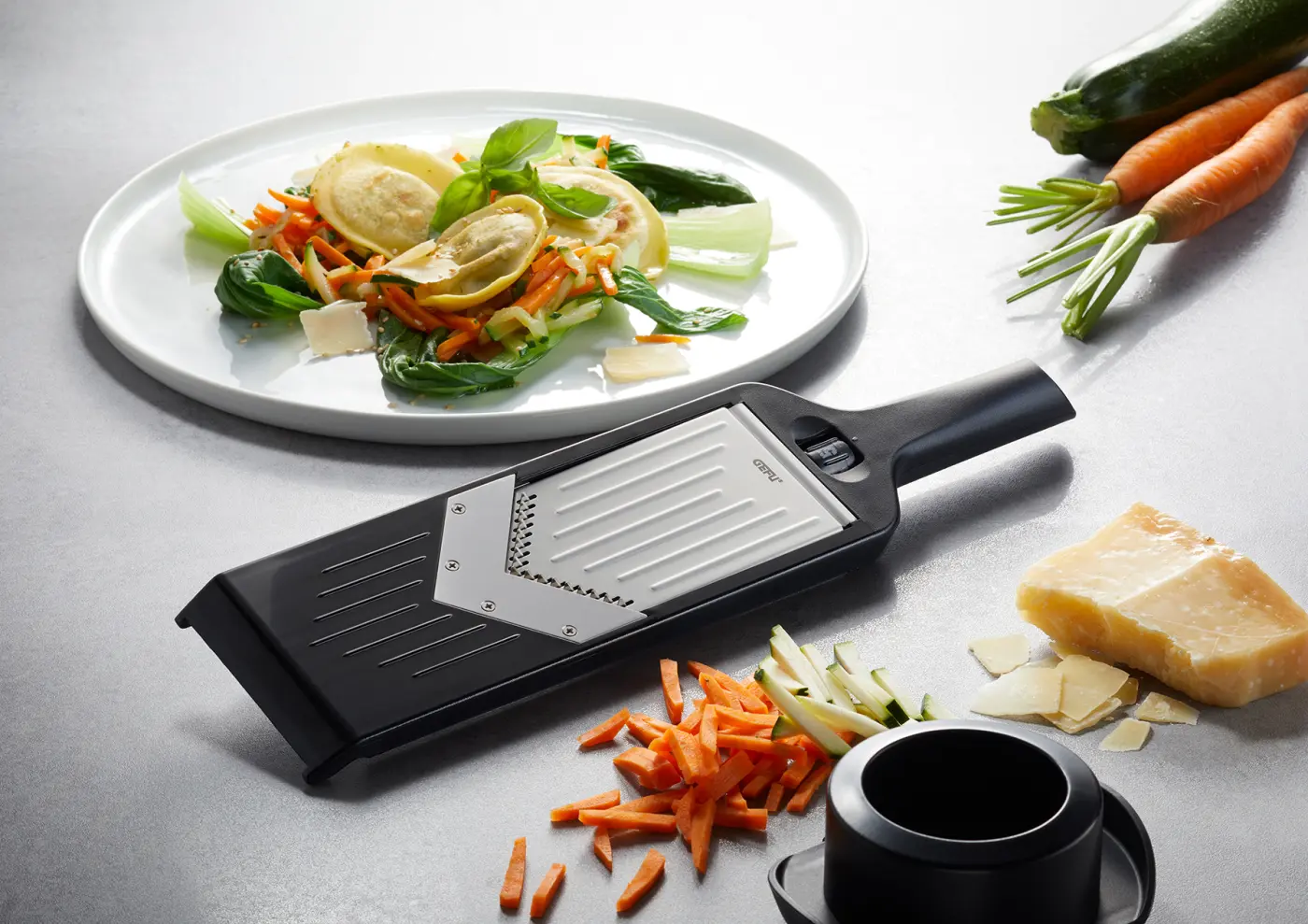 Gefu V-Hobel VIOLI® 2.0 Schwarz, silber