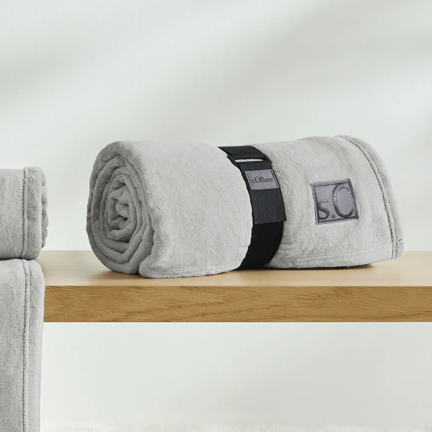 s.Oliver Kuschelsoft Decke 150 x 200 cm silbergrau