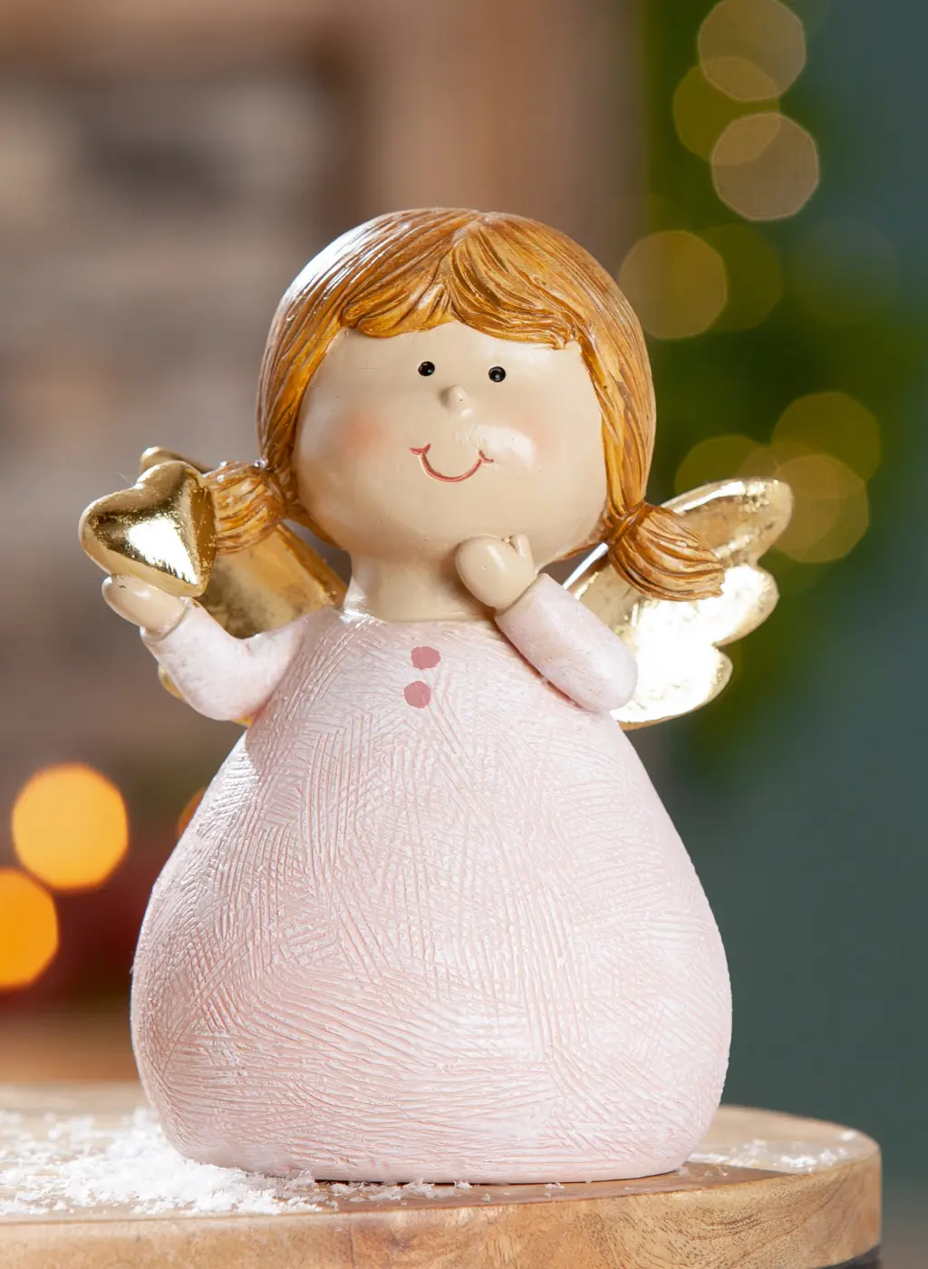 Gilde Figur Engel "Susi" Kunstharz pink