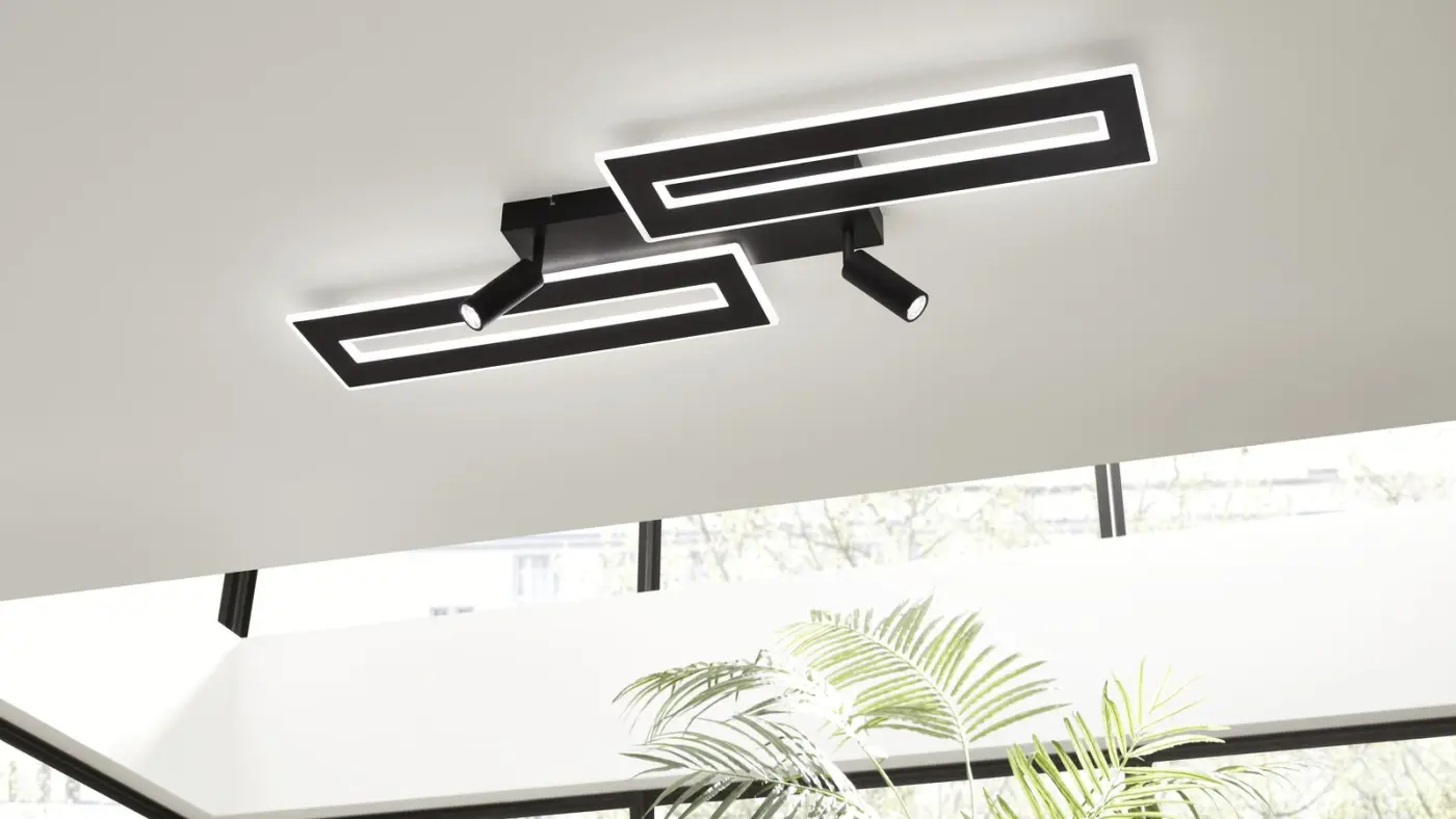 Interliving Deckenleuchte IL 9336 Schwarz