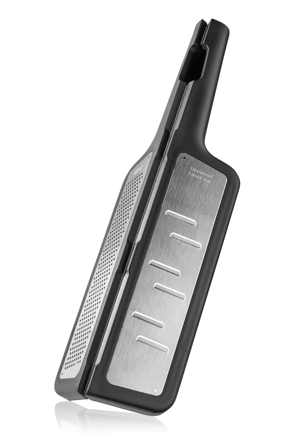 GEFU Faltreibe RAFINO schwarz/silber hochwertiger Edelstahl|Kunststoff|Kunststoff