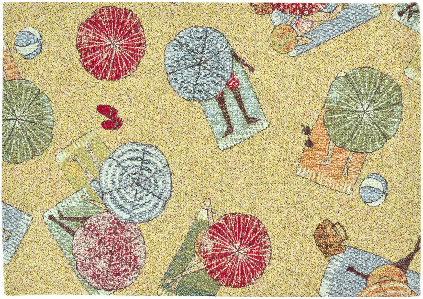 Sander Tischset Sand City Beach yellow/multi colour 35x50cm