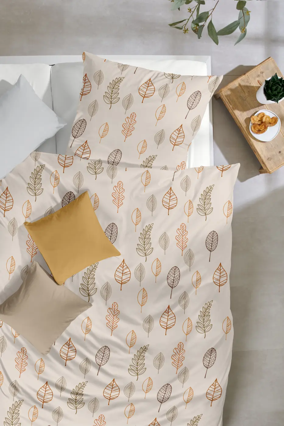 Hahn Biber-Bettwäsche 135x200cm