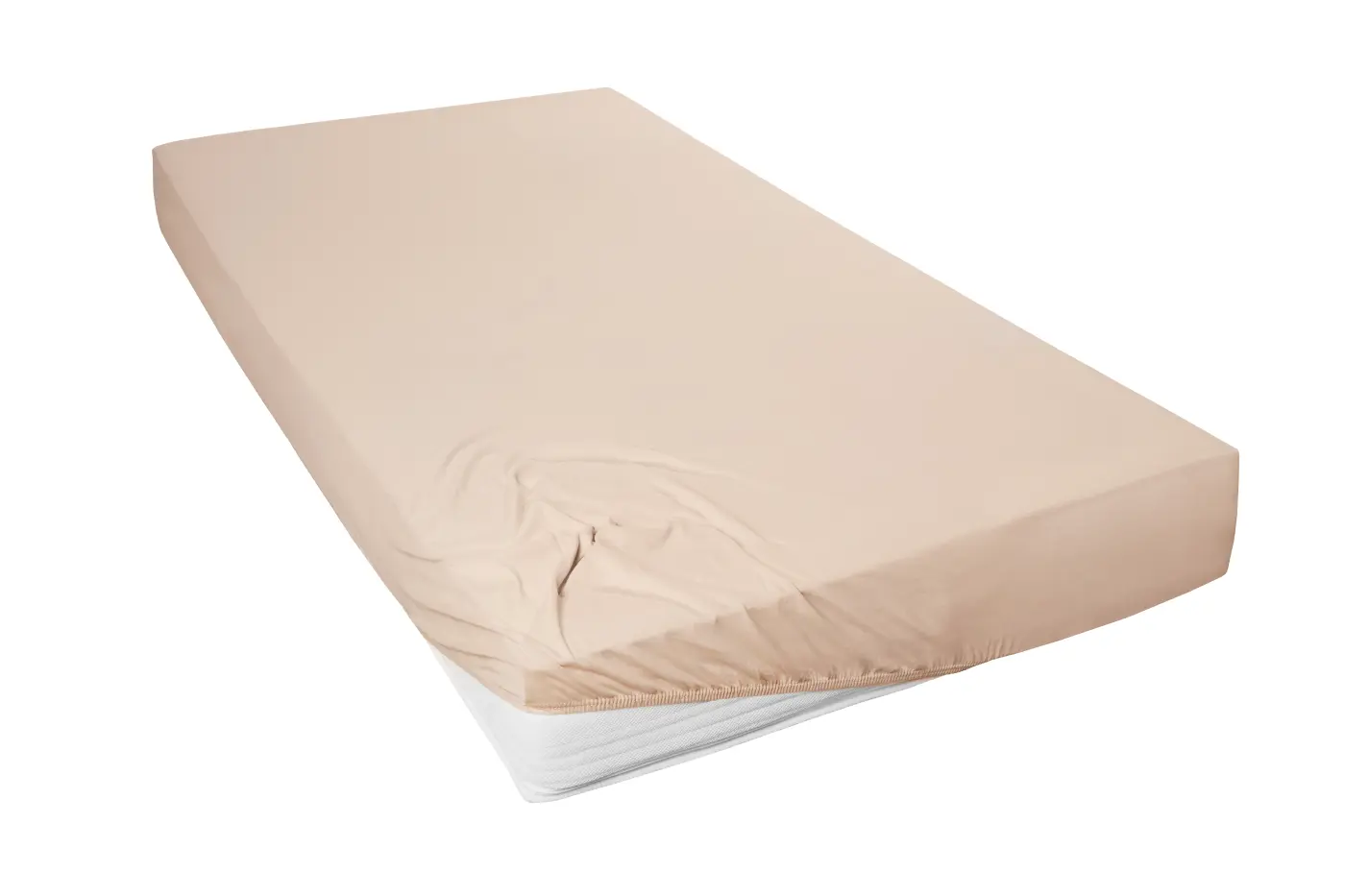 Hahn Mako-Feinjersey-Spannbetttuch düne 150x200cm