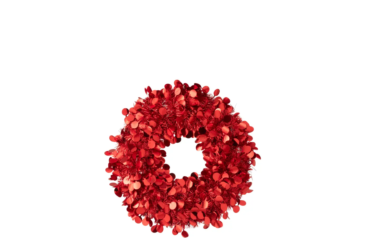 Jolipa Kranz Funkelnd rot  46x46x4cm
