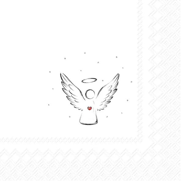 Ihr Cocktail-Servietten PURE ANGEL black 25X25 cm