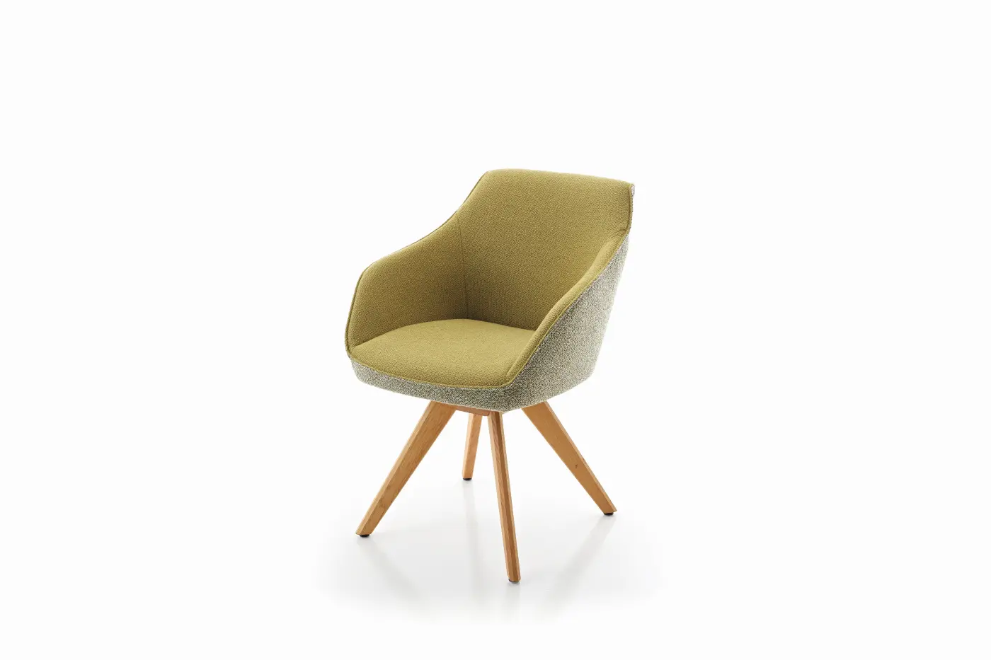 Koinor Sessel drehbar 1250-S9VX grün/Wildeiche natur