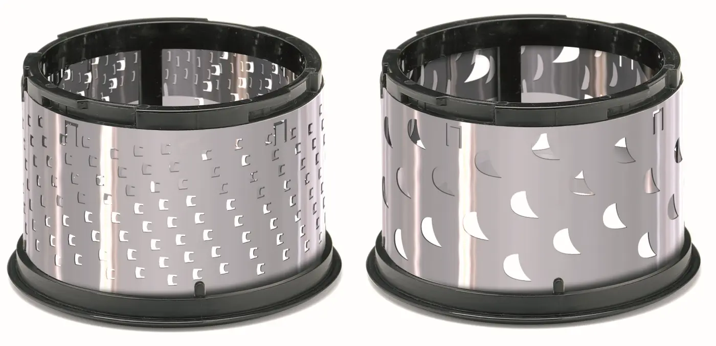 Gefu Trommelreibe Laser Cut QUINTO Schwarz, silber Gefu Trommelreibe Laser Cut QUINTO Schwarz, silber