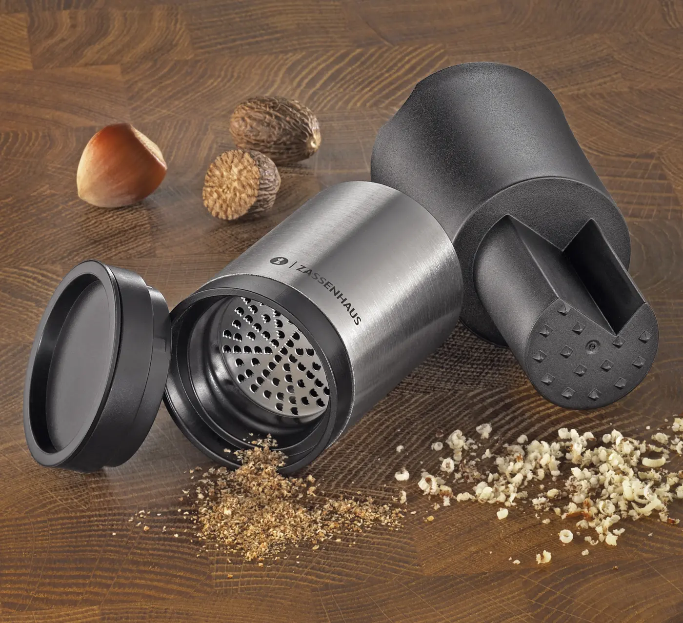 Zassenhaus Gewürzmühle DUO CONCEPT schwarz/silber 13,5 cm