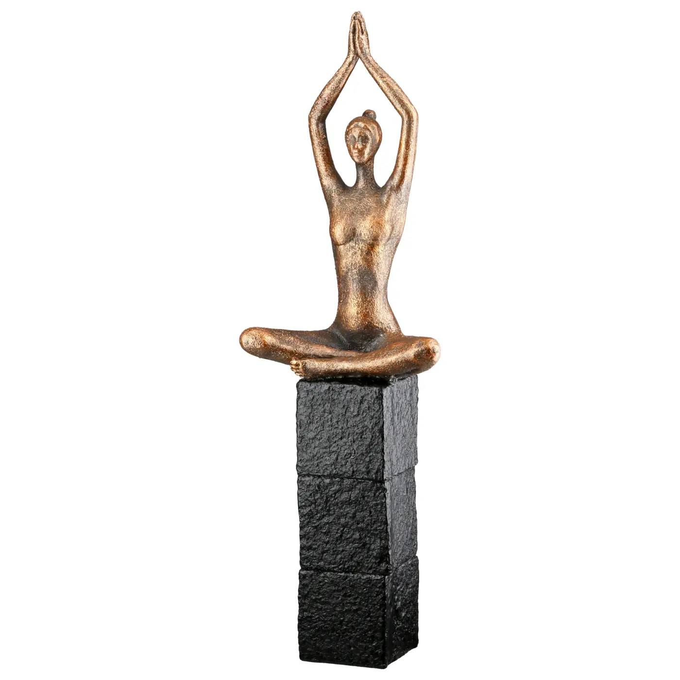 Gilde Skulptur Frau "Movement" Kunstharz bronzefarben