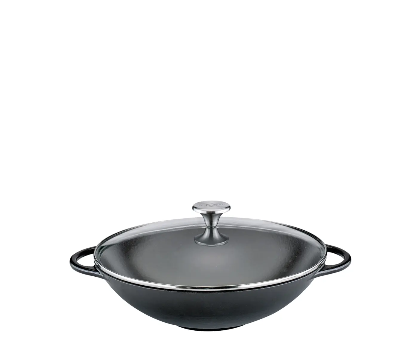 Küchenprofi Wok Gusseisen mit Glasdeckel PROVENCE