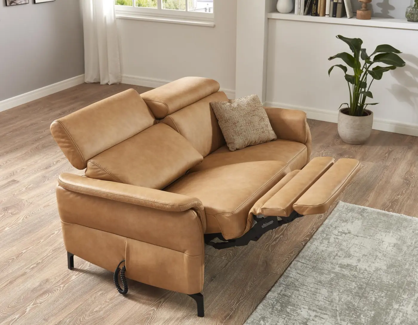 Polsteria  2 Sitzer mit Funktion Orthosedis 6.0  Evita honey  ca. 169 - 195 cm
