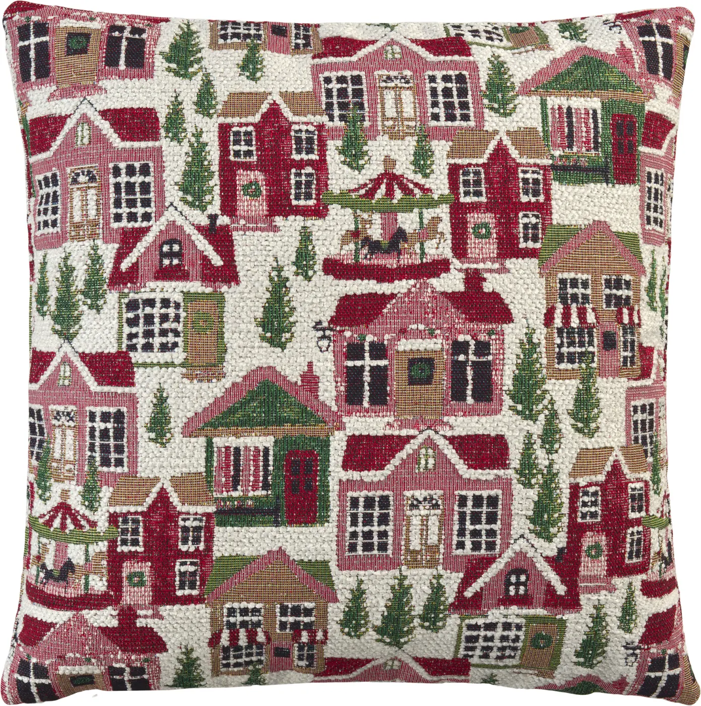 Sander Kissenhülle Villa red/green 40 x 40 cm