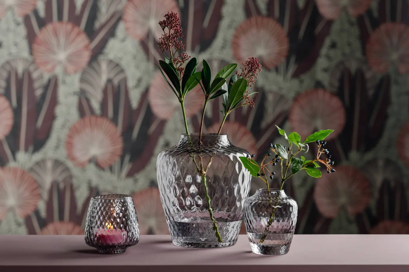 Leonardo Vase GIULIA grau 21,5 cm