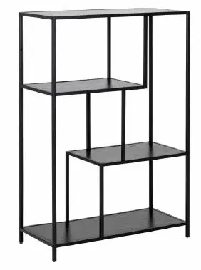 Actona Bücherregal Seaford schwarz Esche Nachbildung Actona Bücherregal Seaford schwarz Esche Nachbildung